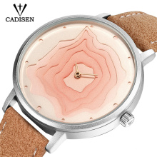 CADISNE 2030 Luxury Fashion Ladies Watches Women Leather Quartz WatchesThin Casual Strap Waterproof Watch